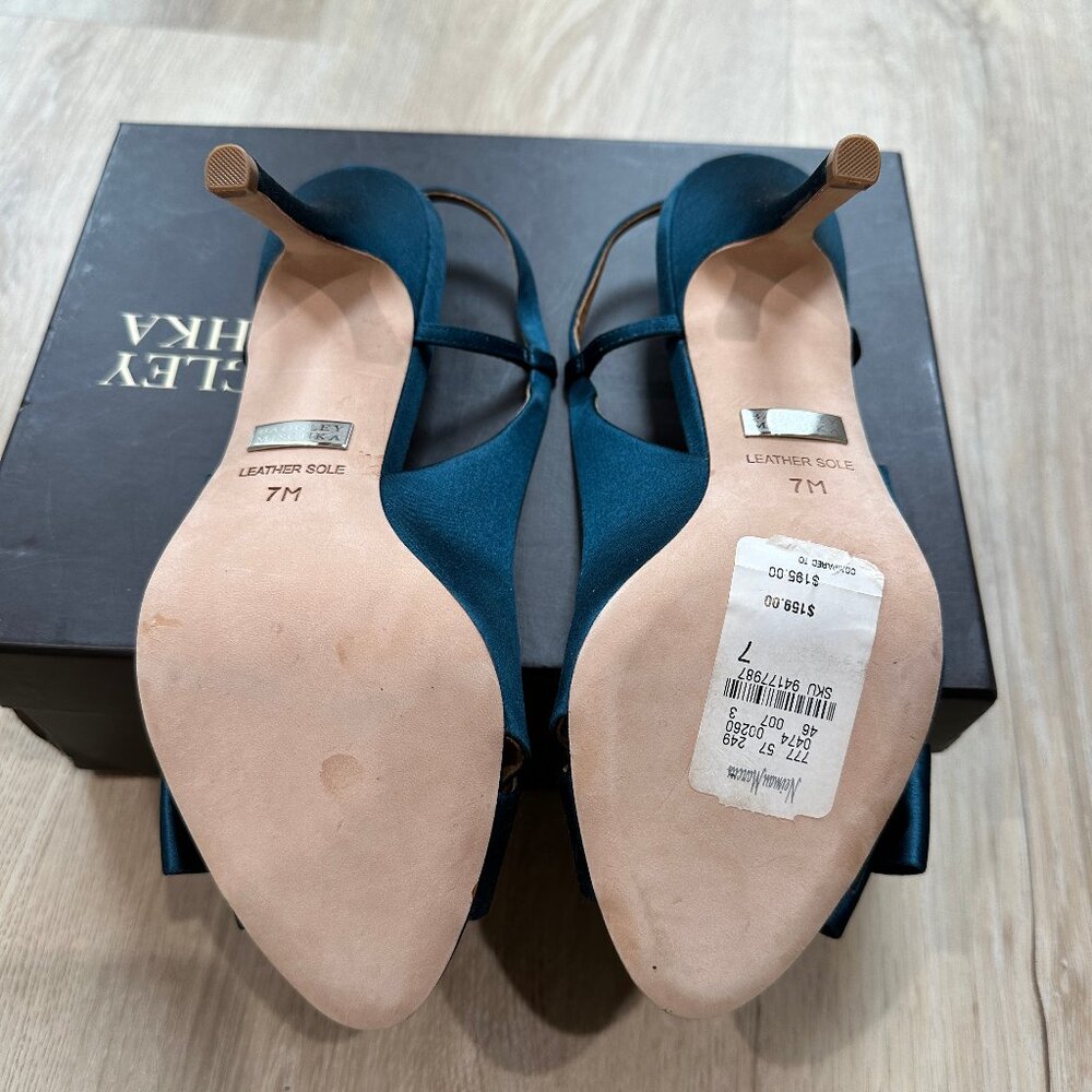BADGLEY MISCHKA GWYNN Slingback Sandal Teal - Picture 5 of 5